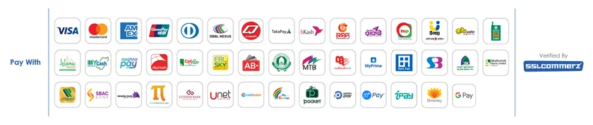 SSLCommerz-এর মাধ্যমে গৃহীত পেমেন্ট মাধ্যমসমূহ